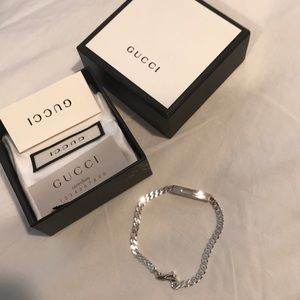 Sterling Silv. Gourmette ChainG Shape 925 Bracelet